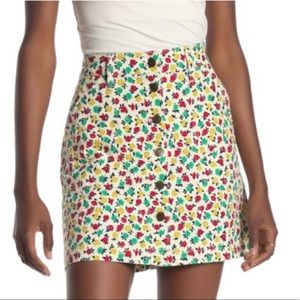 J CREW MERCANTILE FLORAL SKIRT